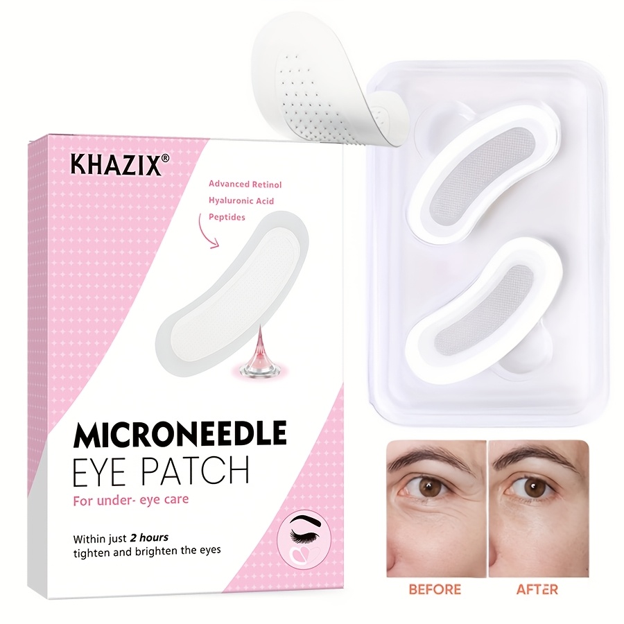 Microneedle Patch Eye - 2PCS Patches de Olhos com Microagulhas
