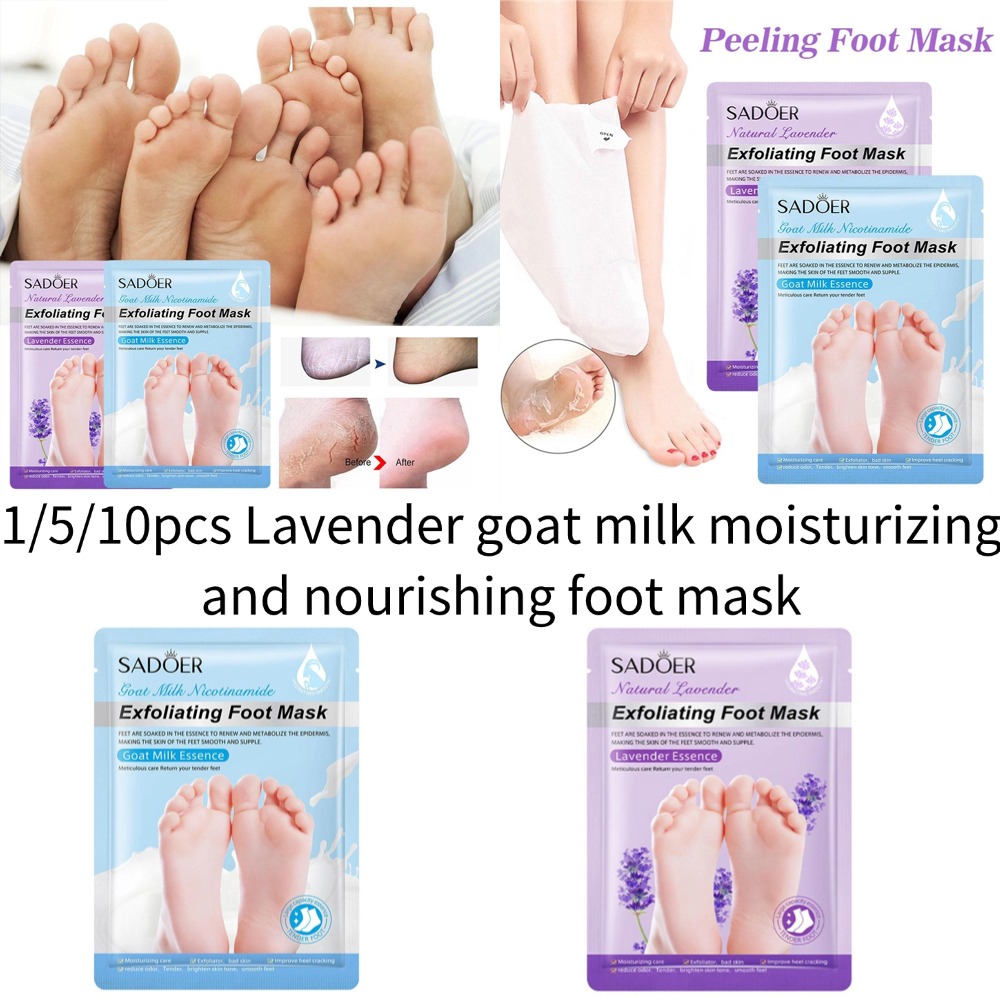 Foot Mask Peeling - Máscara para Pés SADOER de Lavanda,
