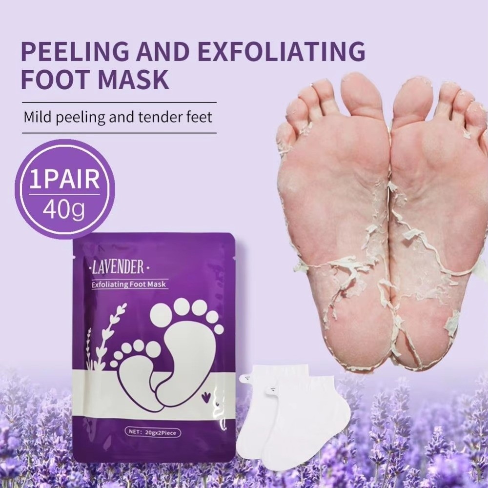 Foot Mask Peeling - Máscara Esfoliante Hidratante de Lavanda para