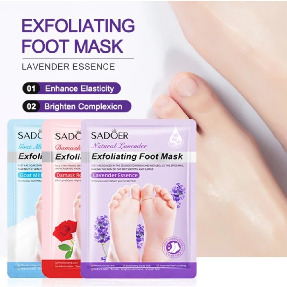 Foot Mask Peeling - Leite lavanda pé máscara hidratante pé