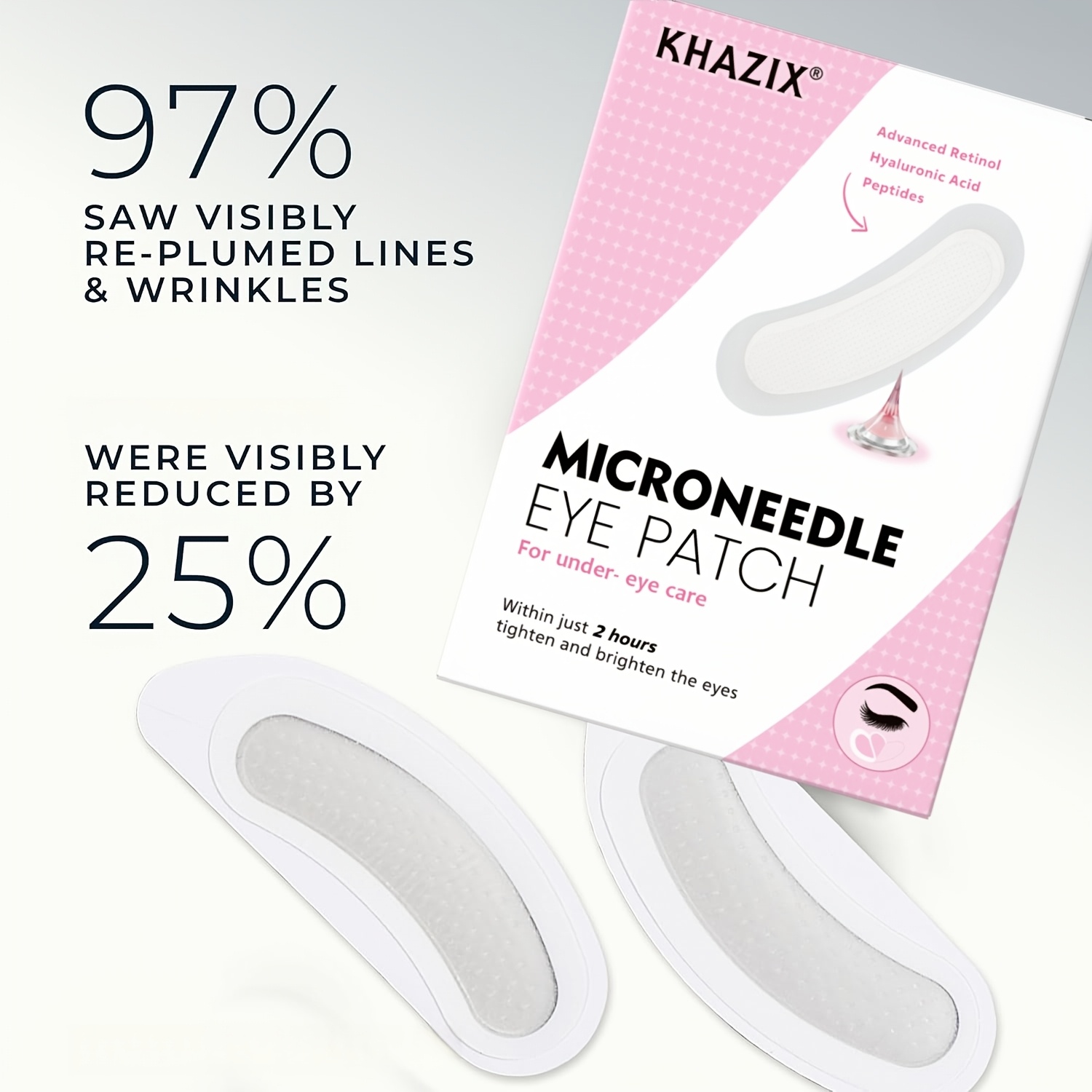 2PCS Patches de Olhos com Micr - Microneedle Patch Eye avaliação e preço