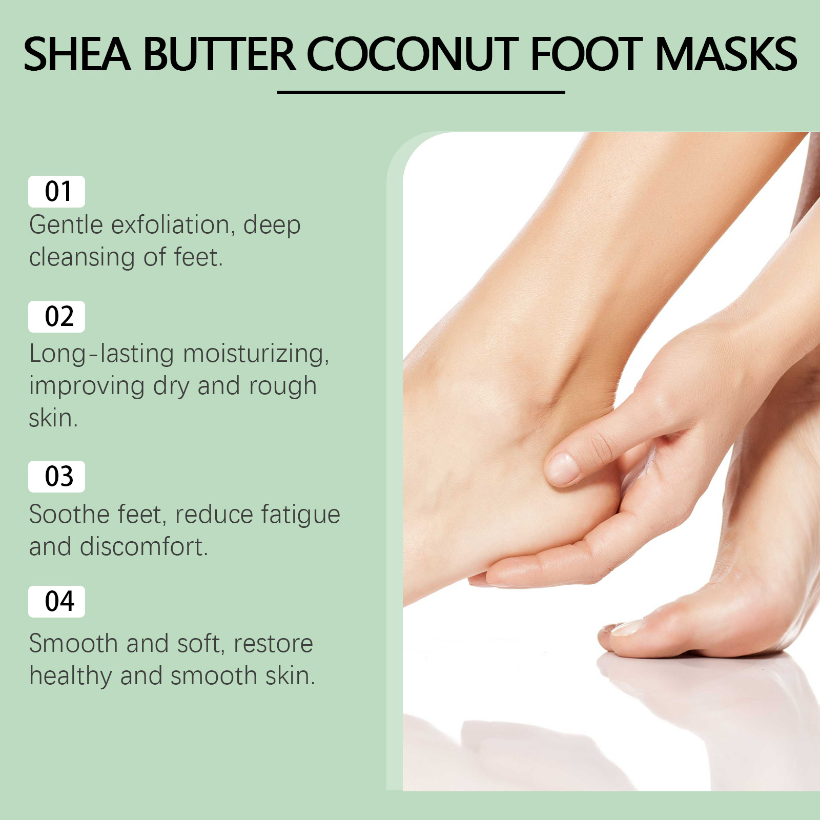5 pçs máscara de pé de coco pe - Foot Mask Peeling avaliação e preço